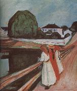 Edvard Munch The Children on the bridge china oil painting reproduction